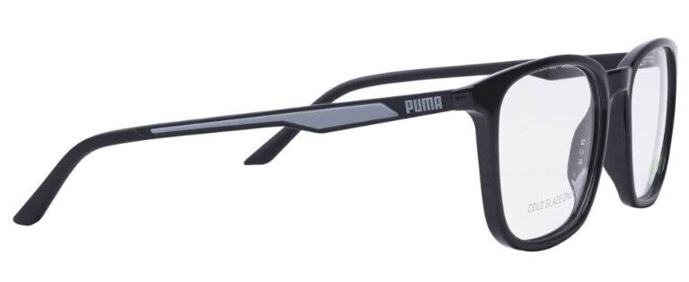 Puma PU0371O 001 Black-Black Square Full-Rim Unisex Eyeglasses