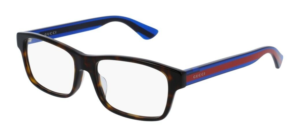 Gucci GG 0006OAN-003 Black/Black  Rectangle Unisex Eyeglasses