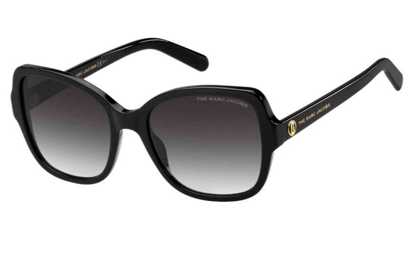 Marc Jacobs MARC-555/S 0807/9O Black/Grey Gradient Cat Eye Women's Sunglasses