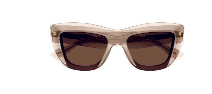 Bottega Veneta BV1218S 003 Nude/Brown Cat Eye Women's Sunglasses