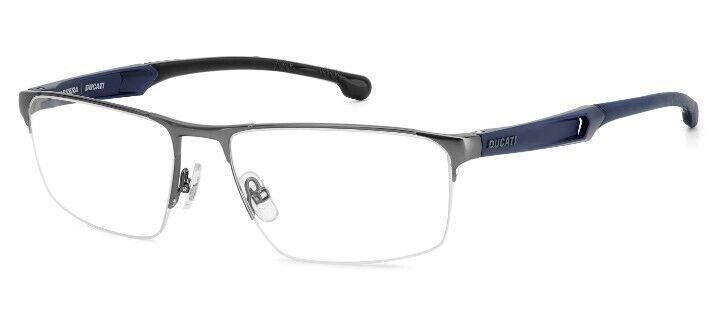 Carrera CARDUC 025 0V6D 00 MTDKRUTBL Ruthenium Blue Rectangular Men's Eyeglasses