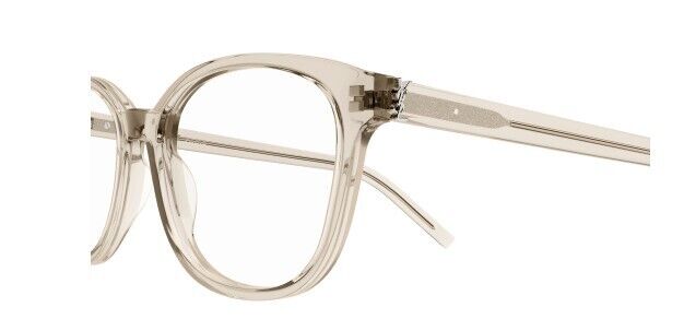 Saint Laurent SL M 113 004 Beige Round Women's Eyeglasses