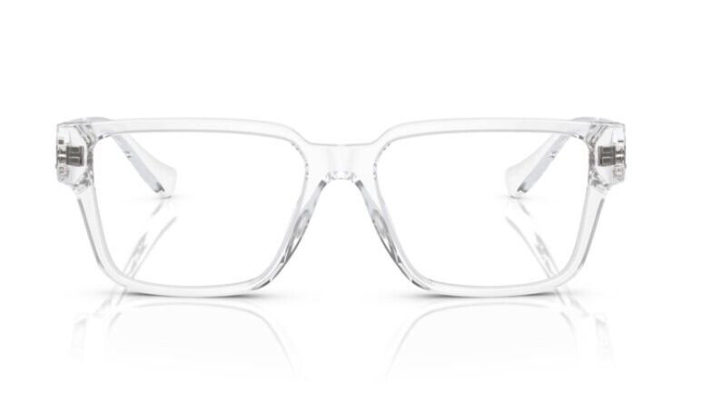 Versace  0VE3346 148 Crystal/Clear Rectangle 53 mm Men's Eyeglasses