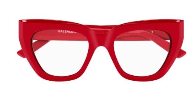 Balenciaga BB0238O-003 Red Cat-Eye Women's Eyeglasses