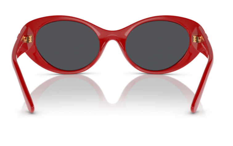 Versace 0VE4455 534487  Red/Dark Grey Oval Women's Sunglasses