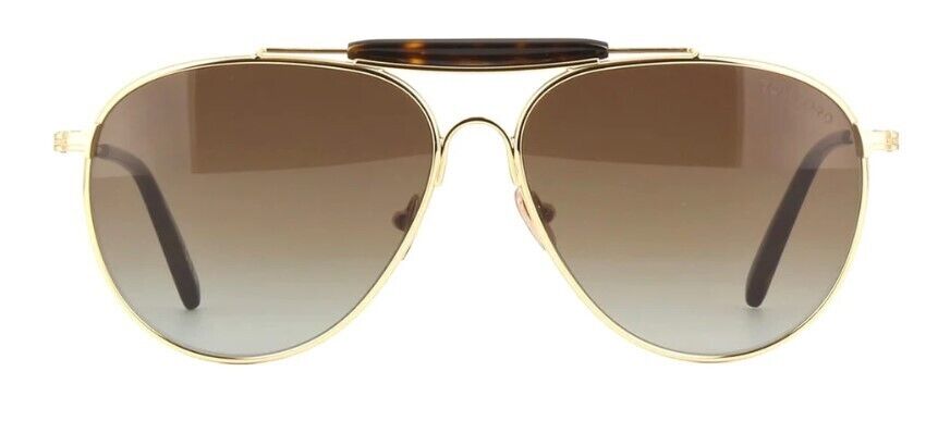 Tom Ford FT0995 Raphael-02 32F Shiny Pale Gold /Brown Gradient Men's Sunglasses