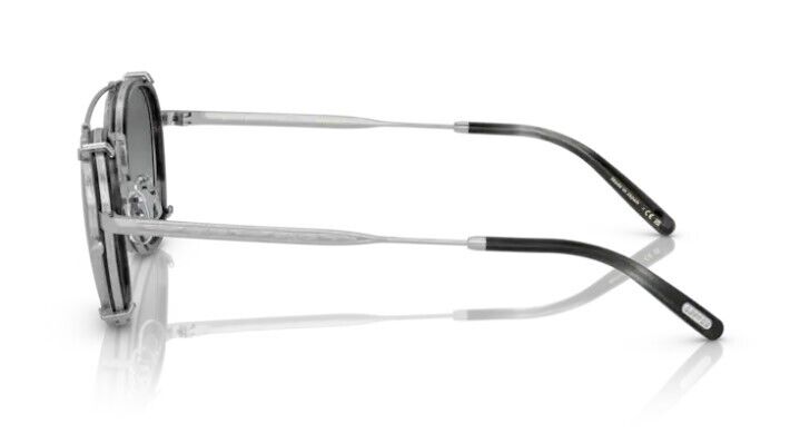 Oliver Peoples 0OV1316TM Lilletto 524111 Silver Charcoal Eyeglasses with Clip-on