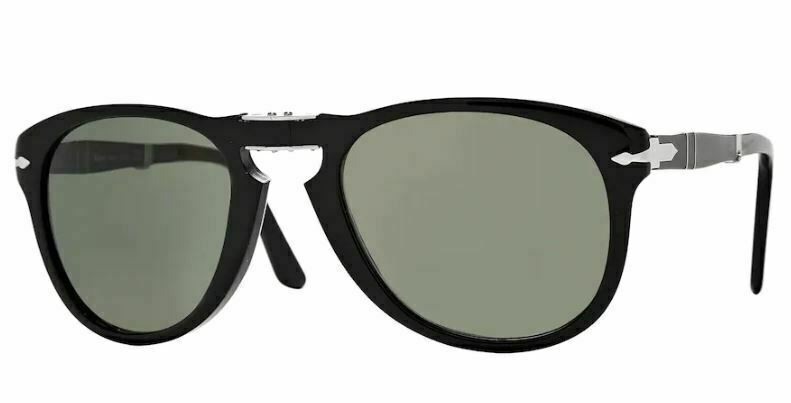 Persol 0PO0714 Folding 95/31 Black/Green Sunglasses
