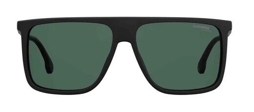 CARRERA 172/N/S 0003 QT/Matte Black/Green Rectangle Full-Rim Men's Sunglasses