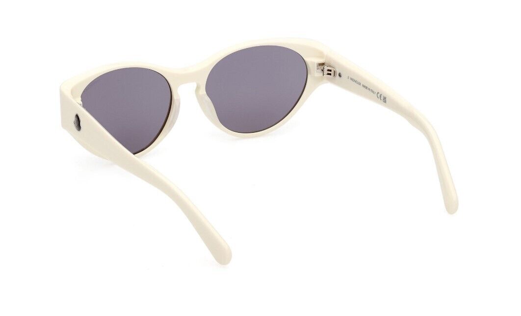 Moncler ML0227 Bellejour 21C Shiny Cream White/Smoke W Gold Women's Sunglasses
