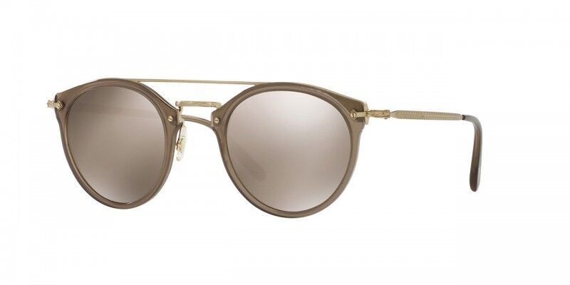 New Oliver Peoples OV 5349 S 14736G REMICK Taupe/ Gold Mirror Sunglasses