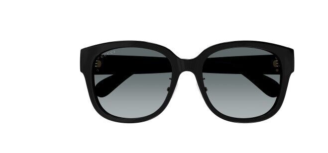 Gucci GG 1409SK 001 Black/Grey Cat Eye Oversized Women's Sunglasses