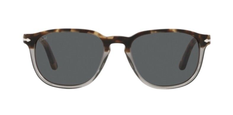 Persol 0PO3019S 1130B1 Brown Tortoise & Smoke/Dark Smoke Square Men's Sunglasses