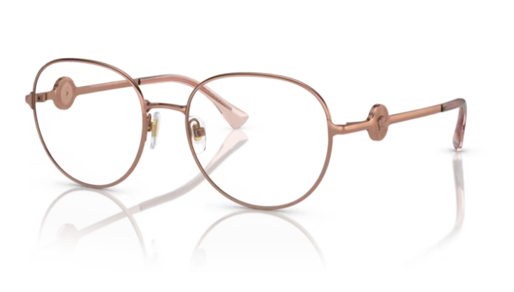 Versace 0VE1288 1412 - Rose gold Oval 54mm Women's Eyeglasses