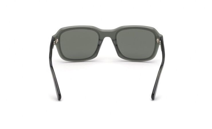 Moncler ML0199 96Q Icebridge Transparent Green/Smoke Silver Mirrored Sunglasses