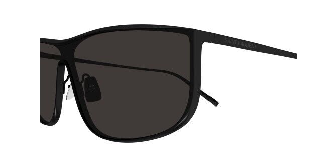 Saint Laurent SL 605 LUNA-002 Black Rectangular Men's Sunglasses