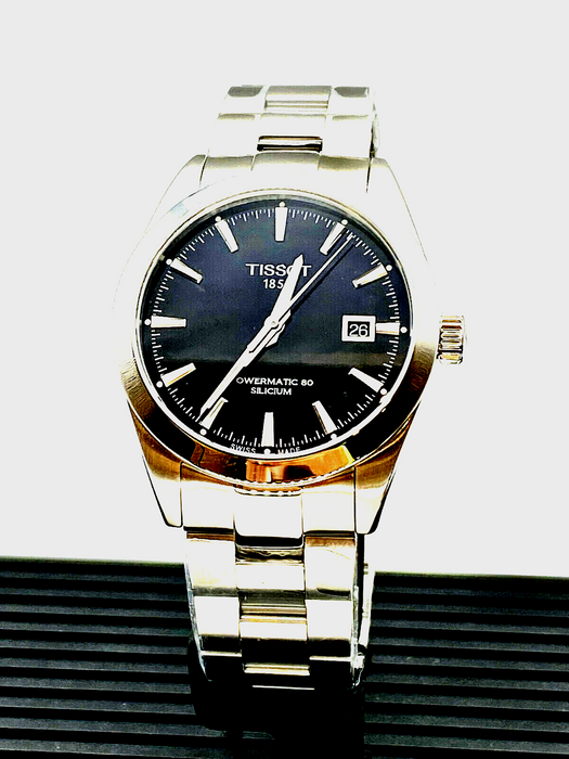 Tissot Powermatic 80 Silicum Black Dial Men's Watch T1274071105100
