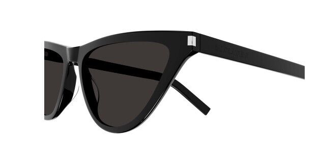 Saint Laurent SL 550 Slim 001 Black/Black Cat-Eye Women's Sunglasses