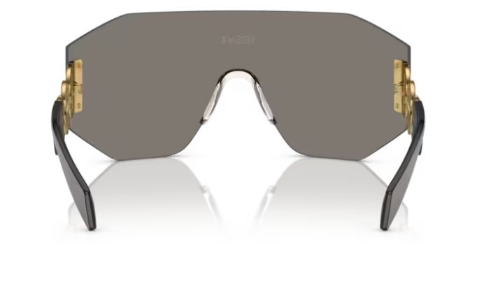 Versace 0VE2258 10026G Grey Mirror Oversized Men's Sunglasses