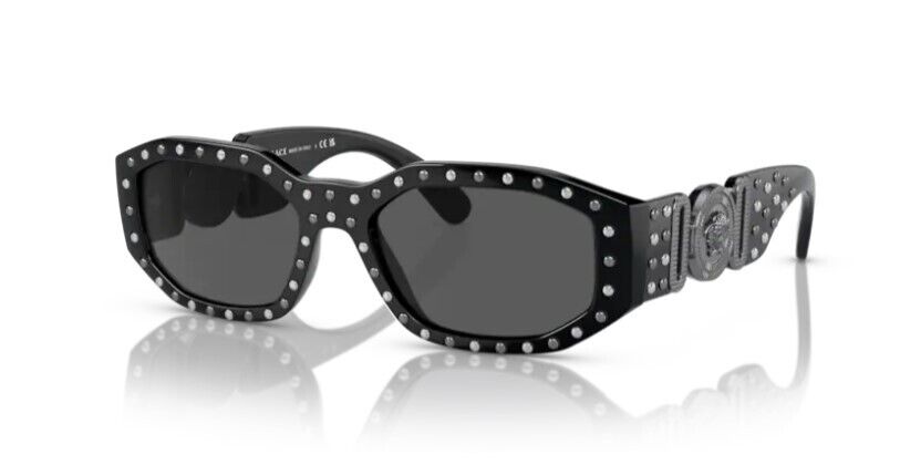 Versace 0VE4361 539887 Black/ Dark grey Square Men's Sunglasses