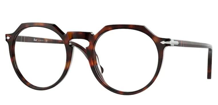 Persol 0PO3281V 24 Brown Havana / Silver Unisex Eyeglasses