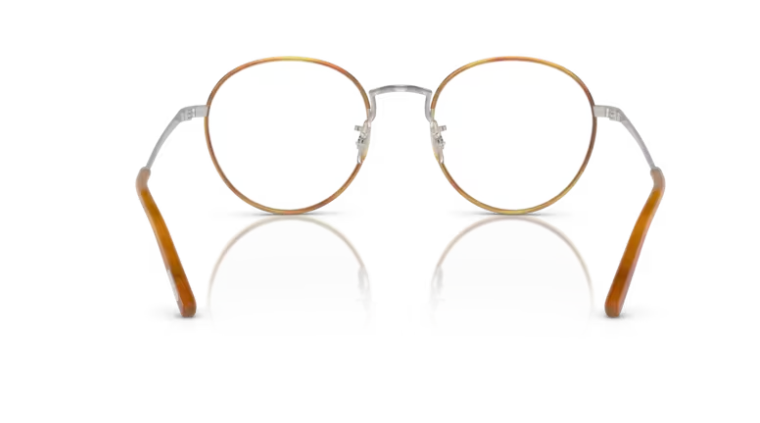 Oliver Peoples 0OV1333 Sidell 5036 Silver/amber Round 49mm Men's Eyeglasses