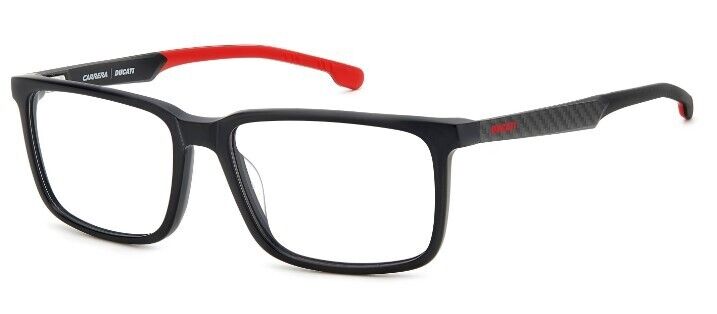 Carrera CARDUC 026 0OIT 00 Black-Red Rectangular Men's Eyeglasses
