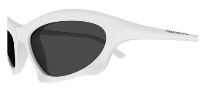 Balenciaga BB0229S-004 White/Grey Men's Sunglasses
