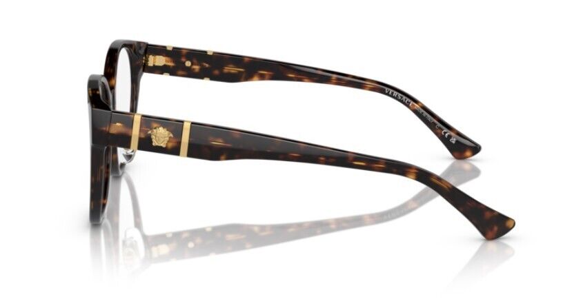 Versace 0VE3351D 108 Havana/Clear Oval Women's Eyeglasses