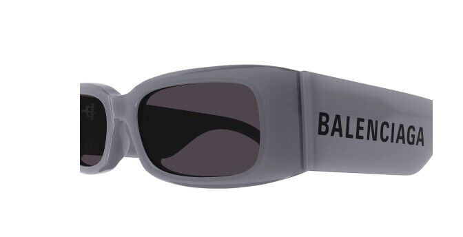 Balenciaga BB0260S 004 Grey Rectangular Women's Sunglasses
