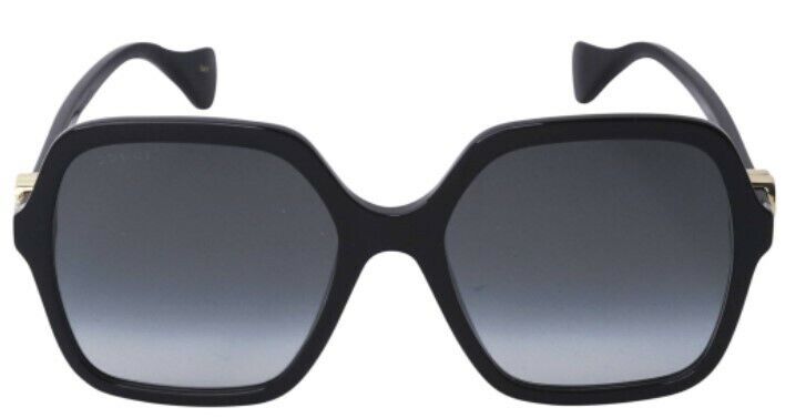 Gucci GG1072S 001 Black/Gradient Grey Square Women's Sunglasses
