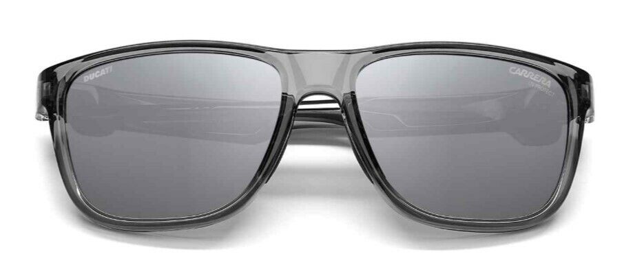Carrera CARDUC-003/S R6S/T4 Grey-Black/Silver Mirrored Rectangle Sunglasses