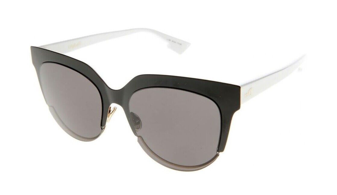 Christian Dior SIGHT2 0REV/Y1 Black White/Gray Cat Eye Sunglasses