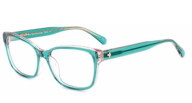 Kate Spade Crishell 01ED Green/Translucent Pink Rectangular Women's Eyeglasses