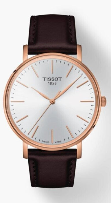 Tissot Every time Gent White Dial Leather strap Men's Watch T1434103601100