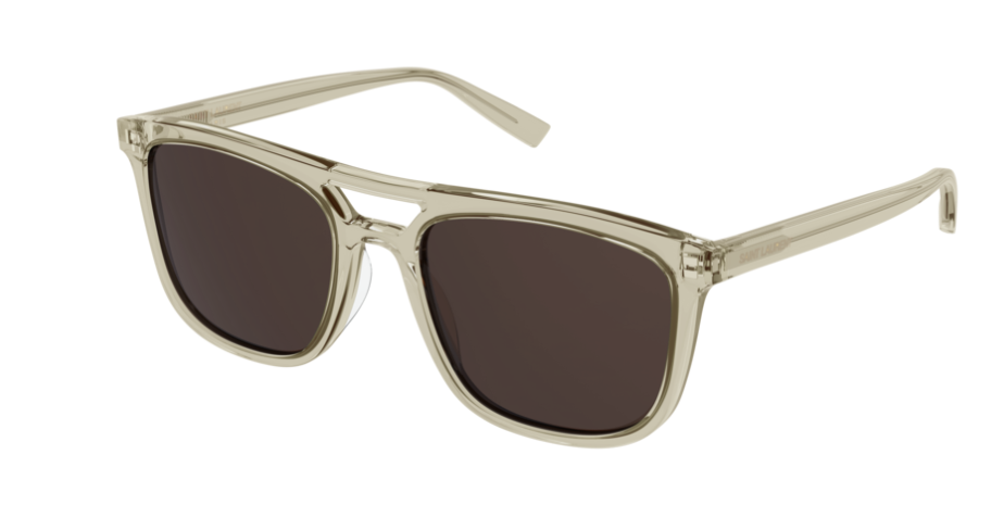 Saint Laurent SL 455 004 Yellow/Brown Men's Sunglasses