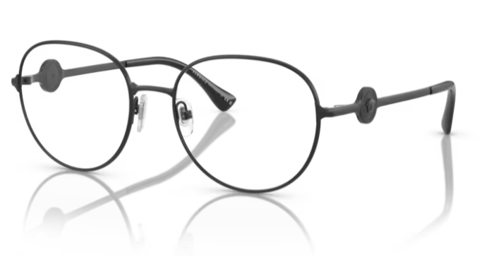 Versace 0VE1288 1261 - Matte black Oval 52mm Women's Eyeglasses