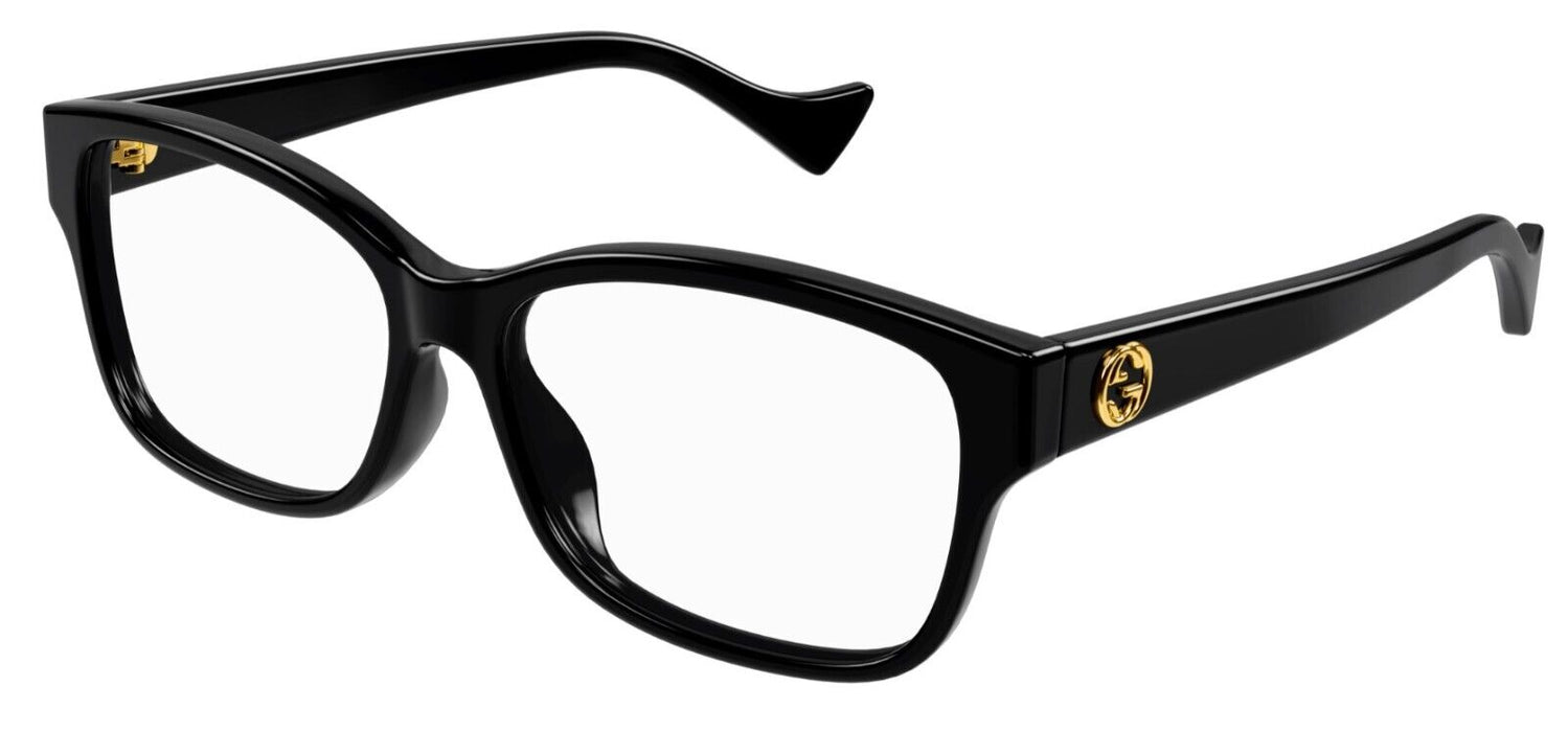 Gucci GG1259O 001 Black Rectangular Women's Eyeglasses