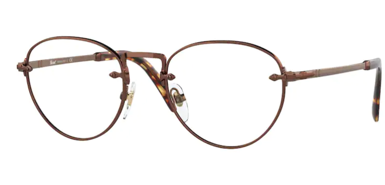 Persol 0PO2491V 1123 Brown/Havana Unisex Eyeglasses