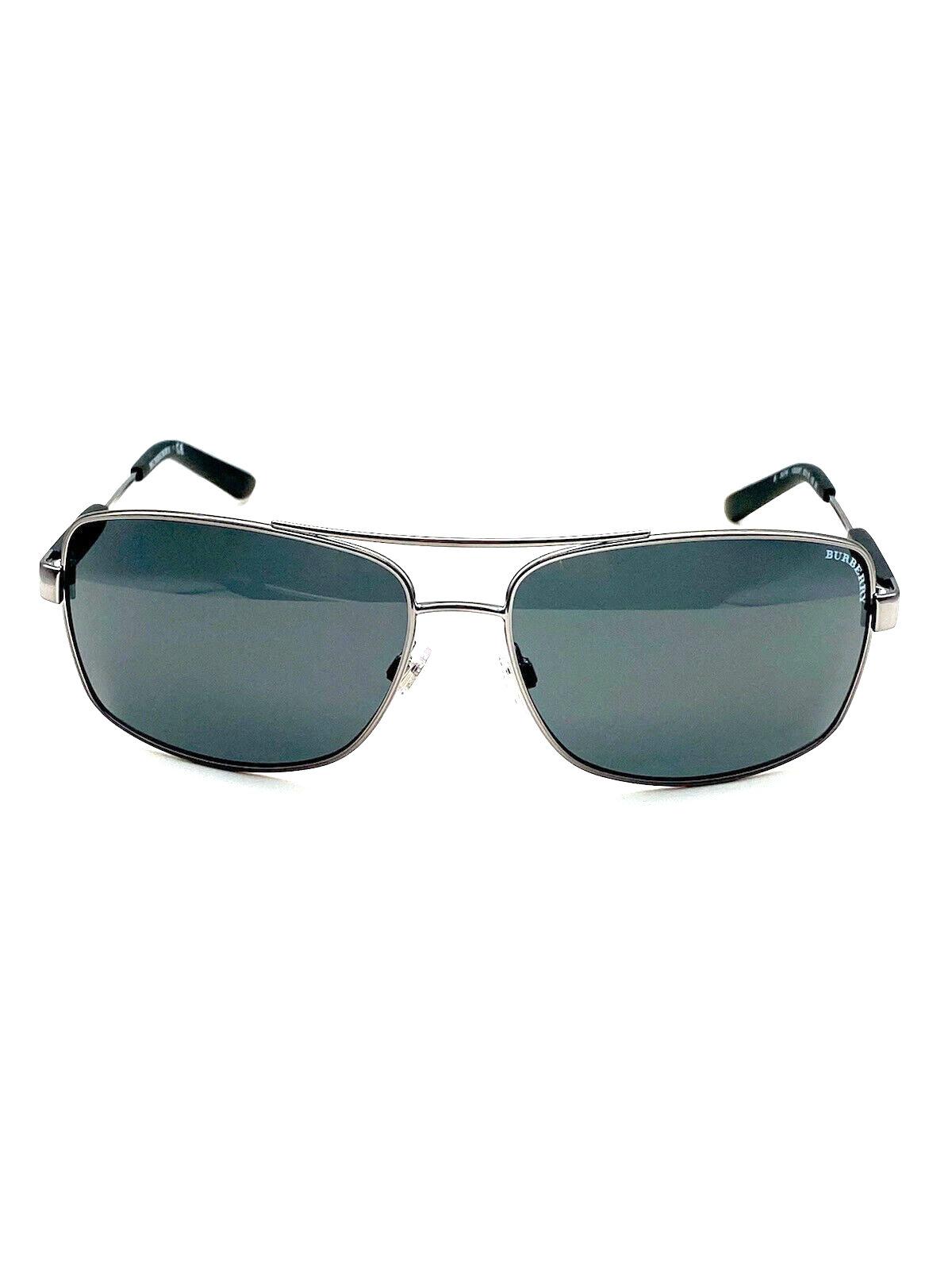 Burberry BE3074 100387 Gunmetal/Grey Pilot Full-Rim Men's Sunglasses