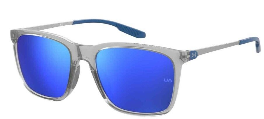 Under Armour UA-RELIANCE 063M/Z0 Crystal Grey/Blue Mirrored Unisex Sunglasses