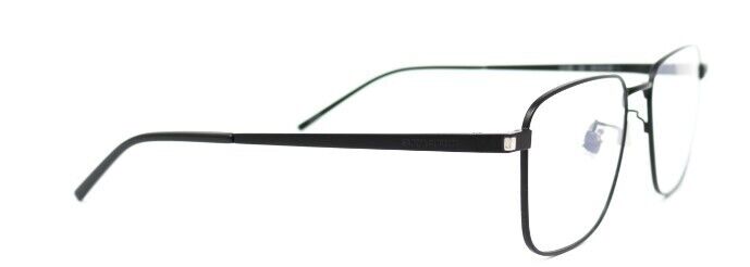 Saint Laurent SL 528 004 Black/Black Square Metal Full-Rim Unisex Eyeglasses