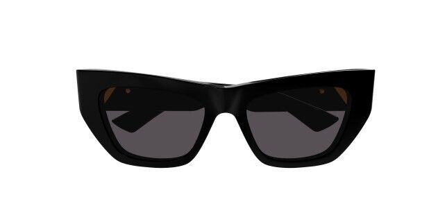 Bottega Veneta BV1177S 001 Black/Grey Cat Eye Women's Sunglasses