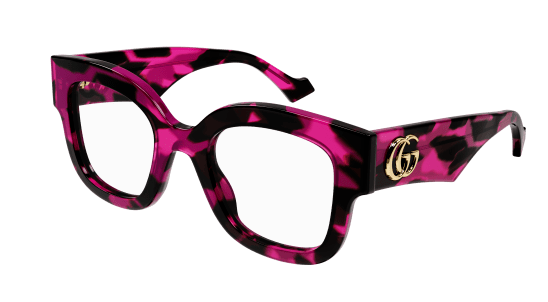 Gucci GG1423O 003 Havana Crystal Cat Eye Women's Eyeglasses