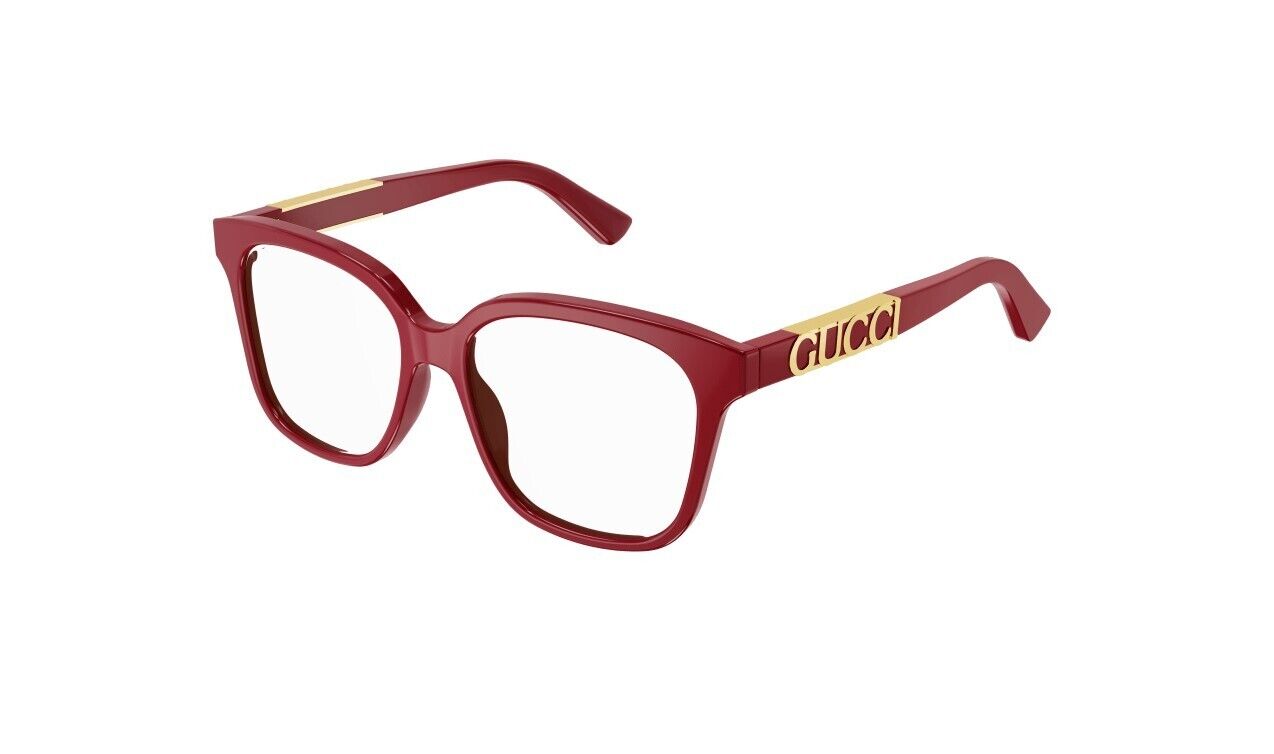Gucci GG1192O 006 Red with Gucci Bold Logo Soft Square Women's Eyeglasses