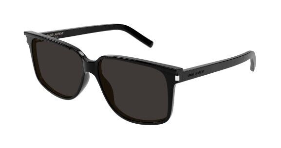 Saint Laurent SL 599 001 Black/Black Square Men's Sunglasses