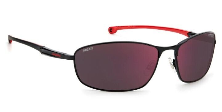 Carrera Carduc 006/S 0OIT/AO Black Red/Red Mirrored Rectangle Men's Sunglasses