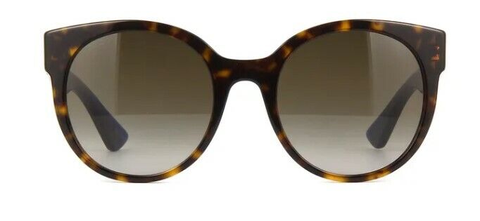 Gucci GG0035SN 004 Havana Gradient Blue/Brown Round Women Sunglasses