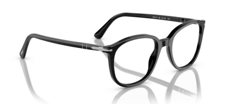 Persol 0PO3317V 95 Black Round 51mm Men's Eyeglasses
