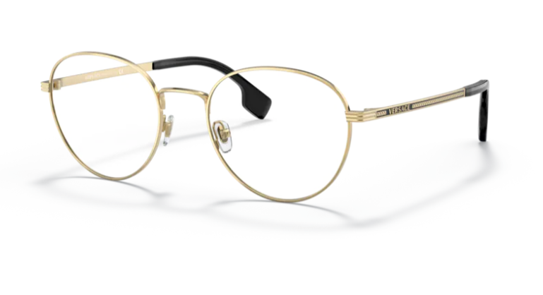 Versace 0VE1279 1002 Gold Men's Round Eyeglasses